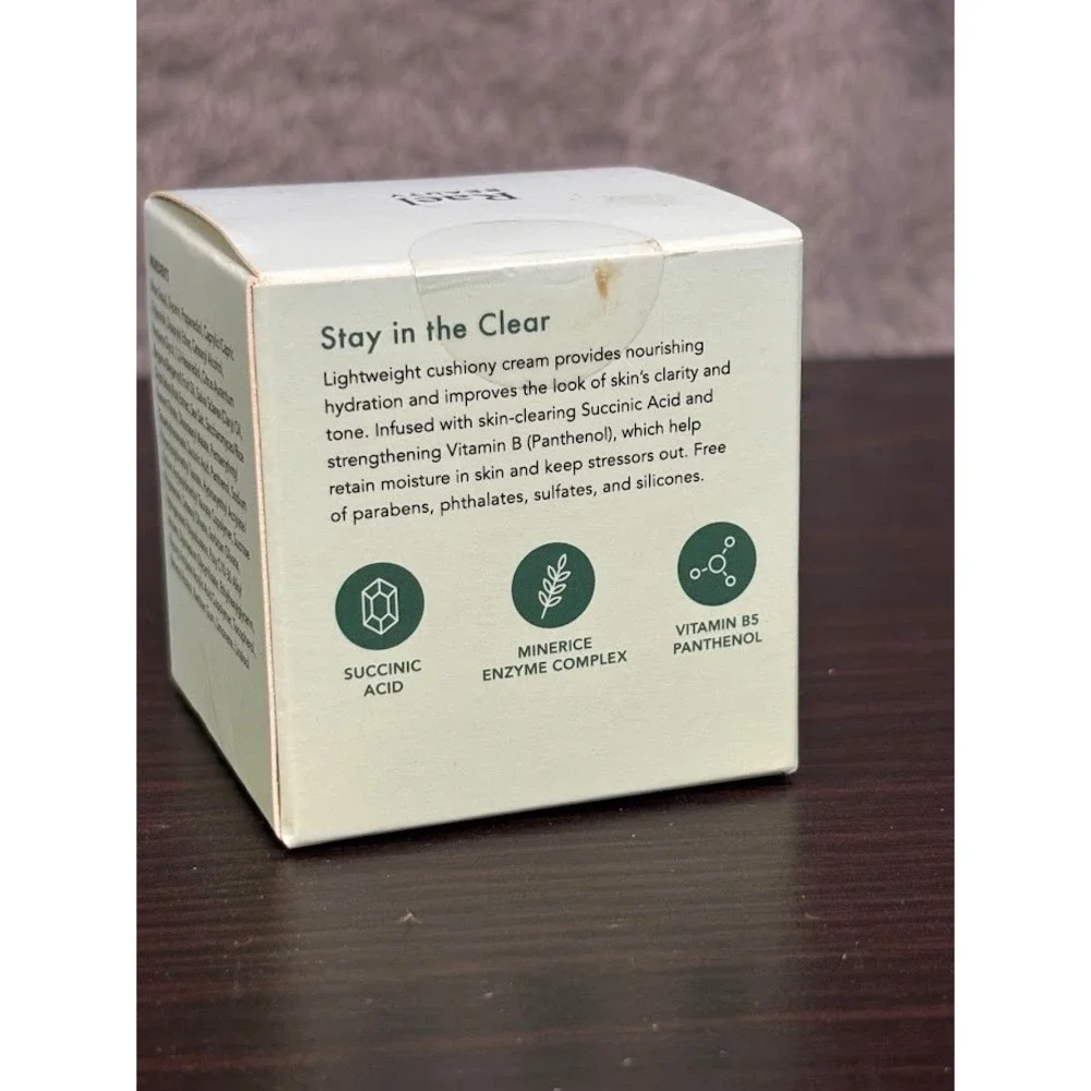 Rael Beauty Miracle Clear Barrier Cream 1.8oz Succinic Acid Acne-Prone Skincare
